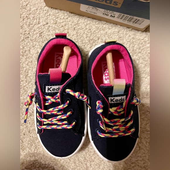 NWT toddler Keds (sz6) blue & pink - Picture 2 of 5